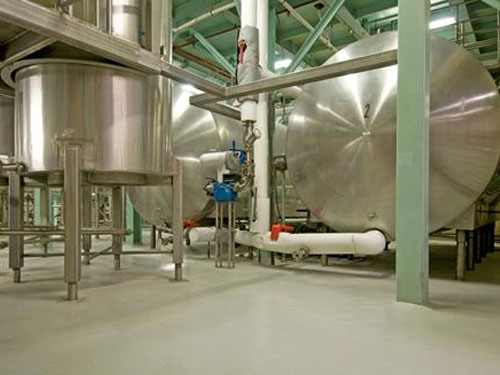 stonclad flooring in food processing facility