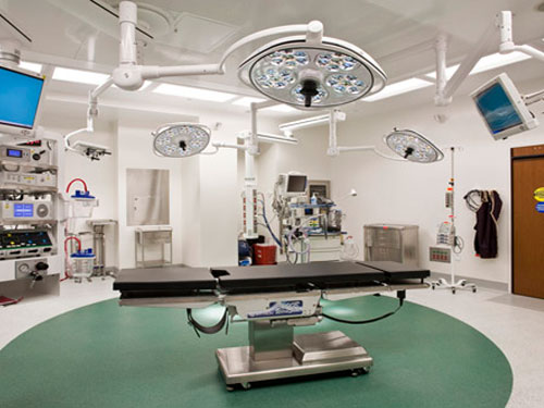 stonres flooring in hospital operating room